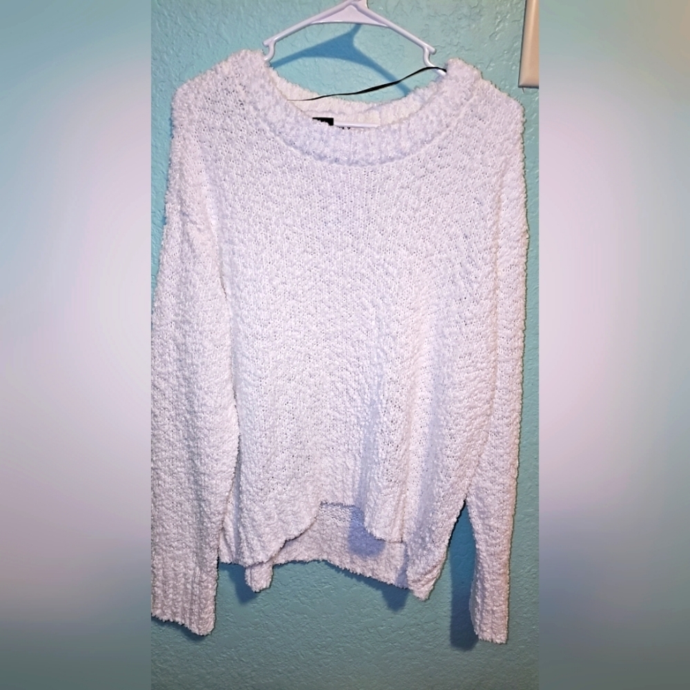 White crew sweater